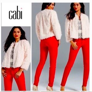 CAbi red corduroy skinny jeans